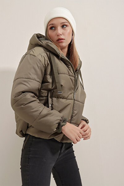 Bigdart 5117 Hooded Puffer Jacket - Khaki