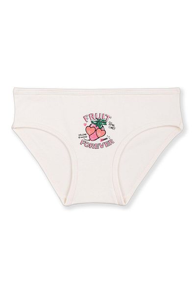 BAYKAR Chiloți de bikini cu imprimeu colorat din bumbac pentru fete - pachet de 3 5320