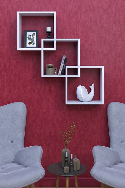 moka park avm Wall Mounted Modern Wall Shelf with Large Shelves