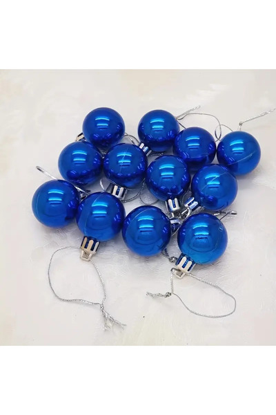 hediyeofisi Στολίδι Χριστουγεννιάτικου Δέντρου Πεύκου 12 τεμαχίων Γκρι Μπάλα Ασημένια Χριστουγεννιάτικη Μπάλα 4 εκ. 12 Τεμάχια Μπάλες Δέντρου