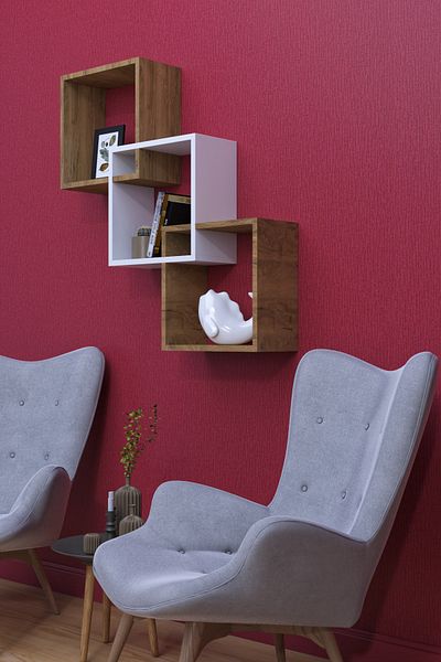 moka park avm Wall Mounted Modern Wall Shelf with Large Shelves