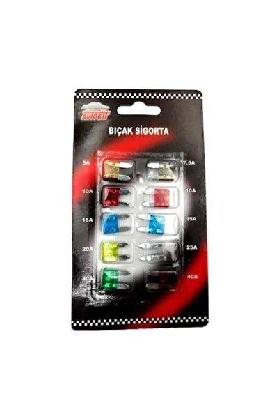 Autokit Mini Bıçak Sigorta Seti 10lu Paket
