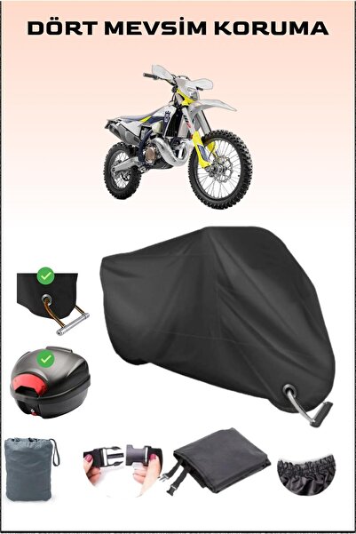 Breen حقيبة خلفية وقفل أسود لدراجة نارية Husqvarna Te 300i، آمنة