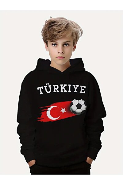 DAXİS Sportwear Company Turkey Printed Children's Hooded Sweatshirt