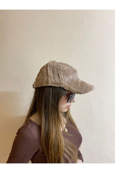 sema aksesuar Yumuşak Tüylü Peluş Kışlık Kep Kadın Şapka  Trendy Baseball Cap...