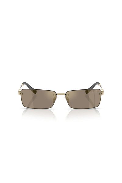 Tiffany Unisex Rectangle Sunglasses- Tf 3108b - Lense Size:60mm - Pale Gold