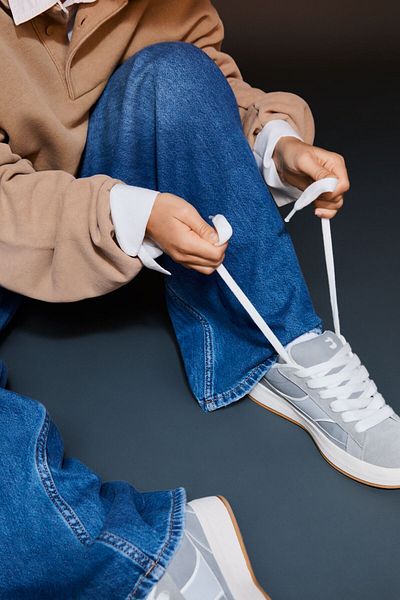Bershka Suede Skater Sneakers