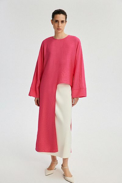 Touché Privé LONG TUNIC WITH FRONT SLIPPERS