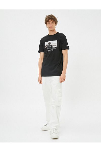 Koton Ειδικό μπλουζάκι με στάμπα Ataturk Slim Fit 100th Anniversary