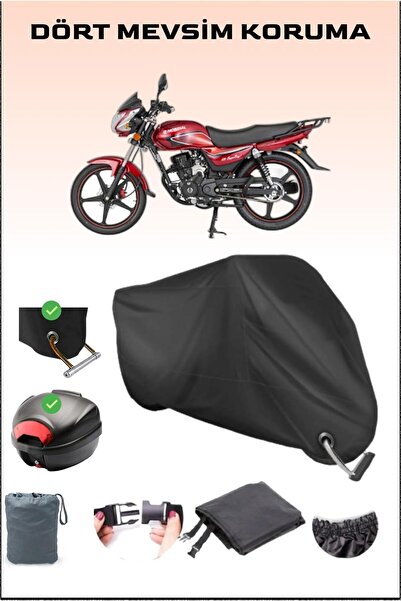 Breen حقيبة خلفية وقفل متوافق مع القماش المشمع للدراجات النارية باللون الأسود Mondial 125 Superboy I، آمن