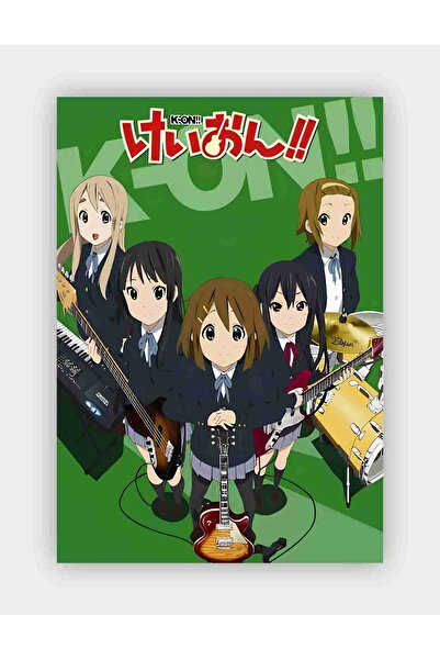 Sticksy Afiş K-On!! AnimeHd Manga Duvar Posteri - Kalın Kağıt - Çerçevesiz