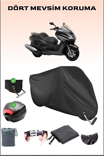 Breen حقيبة خلفية وقفل أسود لدراجة نارية Yamaha Majesty 400 متوافقة مع القماش...