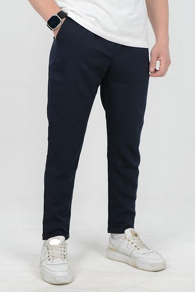 BayBayan Men's Lycra Casual Quality High School Fabric School Pants