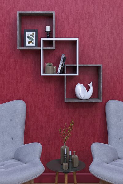 moka park avm Wall Mounted Modern Wall Shelf with Large Shelves