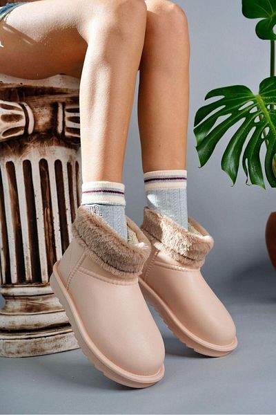 Zuum Μπεζ Neos Injection Rain Boots - Με Γούνα Εσωτερικά