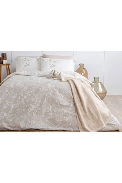 İşbir Yatak FLORA (60 TEL) %100 PAMUK ÇİFT KİŞİLİK NEVRESİM TAKIMI