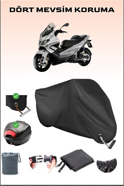 Breen حقيبة خلفية وقفل أسود لدراجة نارية Gilera Nexus 300 متوافقة مع القماش ا...