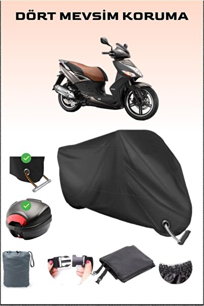 Breen حقيبة خلفية وقفل أسود لدراجة نارية Kymco Agility City 125 متوافقة مع ال...
