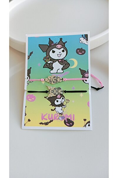 Duayen Design Kuromi Melody 2'li Arkadaşlık Bilekliği