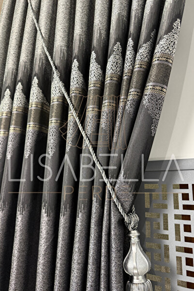 LisabellaHome ستارة خلفية لوحة بلاتينيوم لوكس - 1/3 طيات ضيقة (جنحة واحدة)