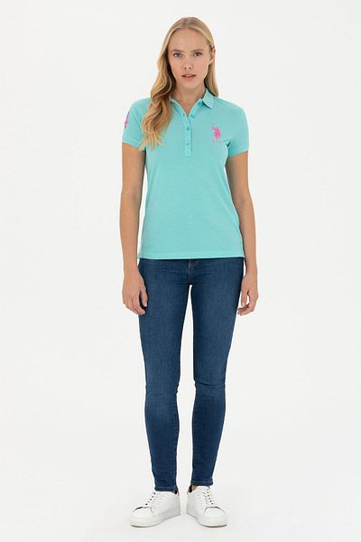 U.S. Polo Assn. Women's Light Yellow Basic T-Shirt 1567911