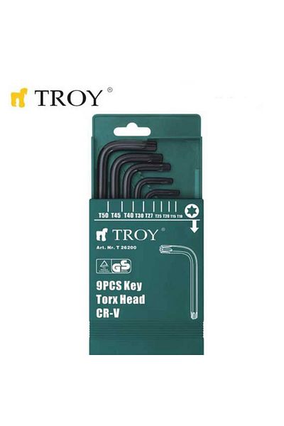 TROY 9 PieceTorxAllen Key Set - T26200