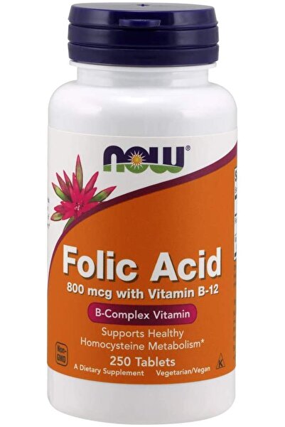 Now حمض الفوليك 250 ملغ 800 ملغ