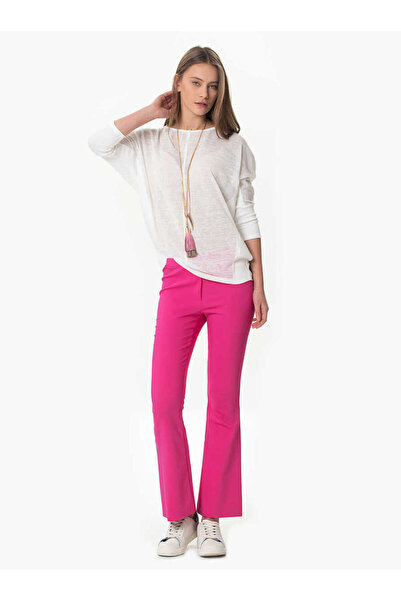 Roman Geniş Paça Pantolon Fuşya Y1612038_003