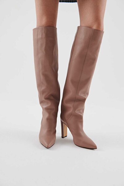 Roman Uzun Deri Çizme Nude K2383206_484