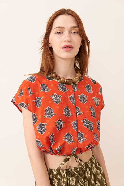 Roman Beli Bağlama Detaylı Gömlek Standart Renk Y2469201_089