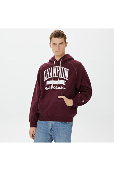 Champion Hooded Erkek Kırmızı Sweatshirt