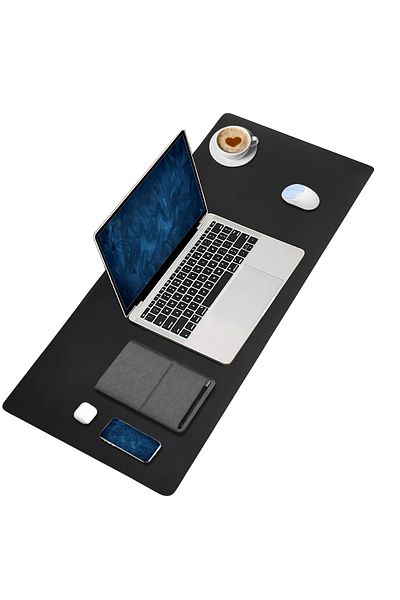 BLACK DEER لوحة ماوس كبيرة الحجم ناعمة - قابلة للعكس، حافة مخيطة، حصيرة مكتبية مقاس 70 × 30 لترًا