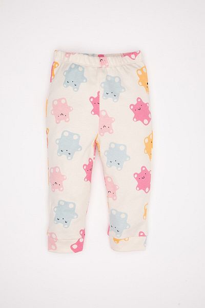 DeFacto Printed Long Sleeve Pajamas Set for Baby Girl - D3624A524Wn