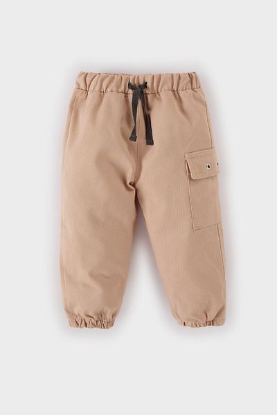 DeFacto Baby Boy Elastic Waist Jogger Leg Gabardine Trousers D6337A524Wn
