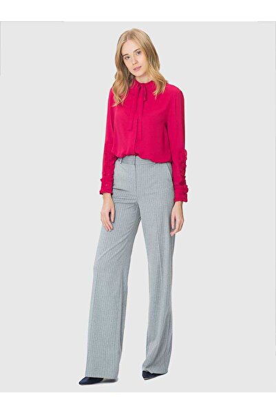Roman Bol Paça Çizgili Pantolon Gri K1812119_004