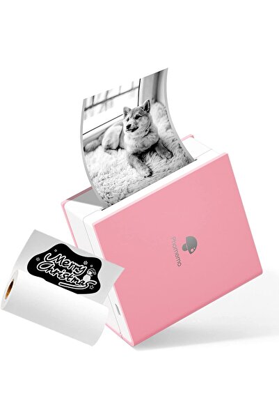 Phomemo M02 Mini Taşınabilir Akıllı Cep Sticker Fotoğraf Yazıcı, Yapay Zeka Destekli Uygulama