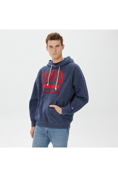 Champion Hooded Erkek Lacivert Sweatshirt