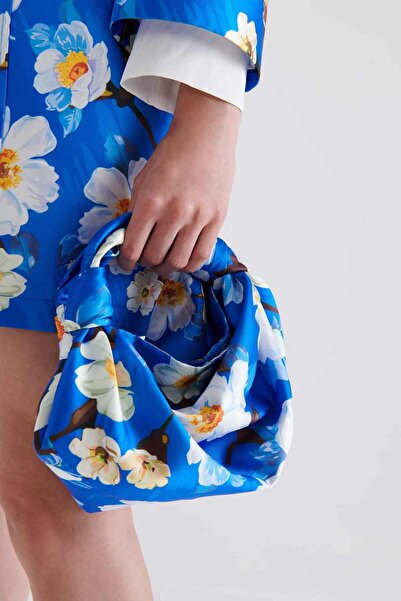 Roman Çiçekli El Çantası Standart Renk K2381401_089