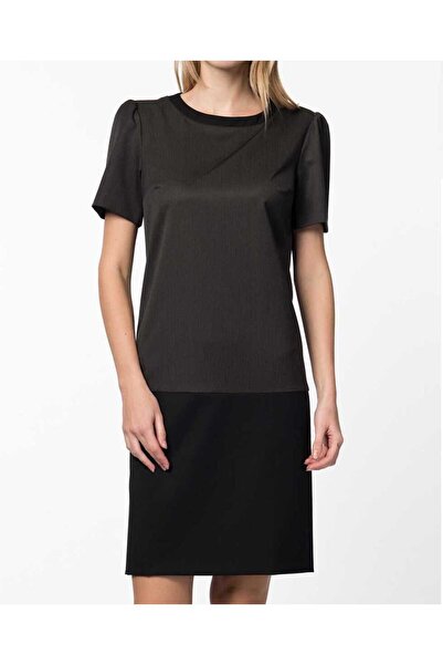 Roman Kısa Kol Mini Detaylı Antrasit Günlük Elbise Antrasit K15P1002_046