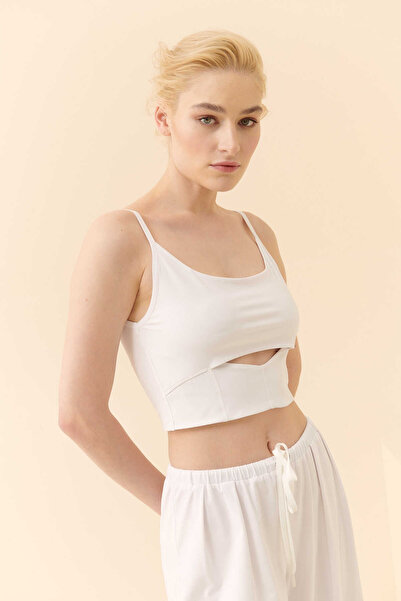 Roman Göbeği Açık Atlet Beyaz Y2323008_002