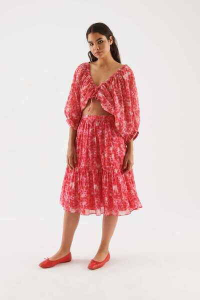 Roman Düşük Omuzlu Bluz Standart Renk Y2213043_089