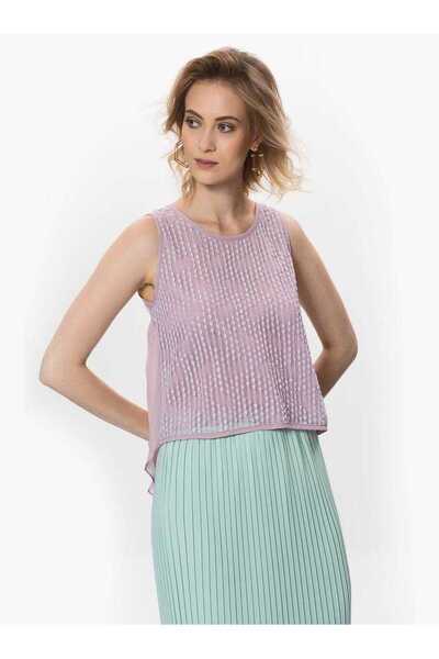 Roman Sırt Detaylı Kadın Bluz Lila Y1713120_017