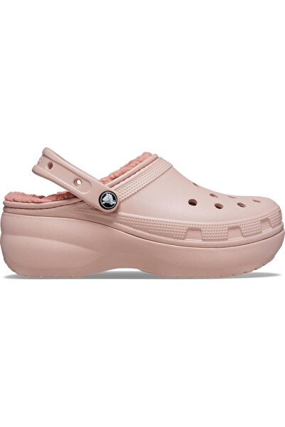 Crocs 207938-6TY CLASSIC PLATFORM LINED CLOG SPOR TERLİK SANDALET