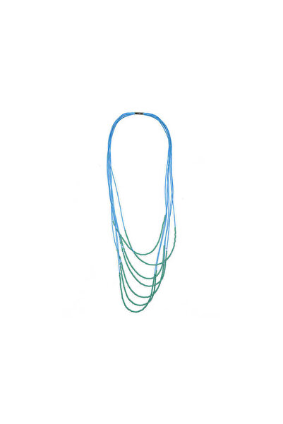 Roman Renkli Çoklu Kadın Kolye Standart Renk Y1986318_089