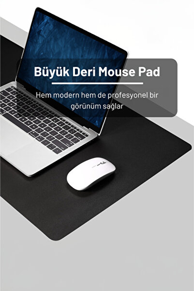 BLACK DEER لوحة ماوس كبيرة الحجم ناعمة - قابلة للعكس، حافة مخيطة، حصيرة مكتبية مقاس 70 × 30 لترًا