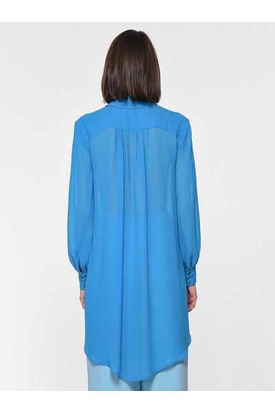 Roman Asymmetrical Detailed Tunic Turquoise Y1913301_029