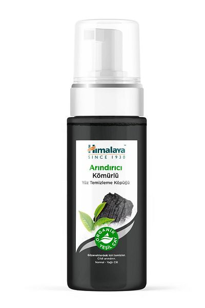 Himalaya Since 1930 Detox Effective Purifying Facial Cleansing Foam, Activated Charcoal, Green Tea, Normal/Oily Skin, 150 Ml
