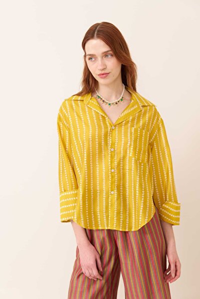 Roman Çizgili Gömlek Standart Renk Y2463115_089