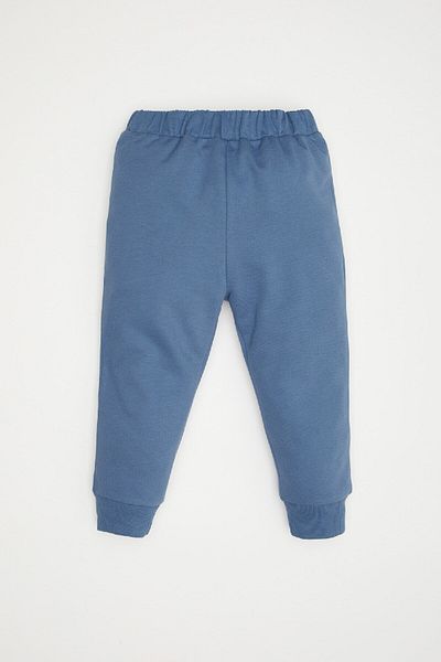 DeFacto 2-Piece Set for Baby Boy - Crew Neck Printed Sweatshirt and Elastic Waist Kogger Sweatpants