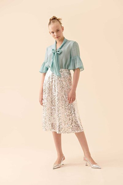 Roman Pullu Etek Gümüş Y2315072_078